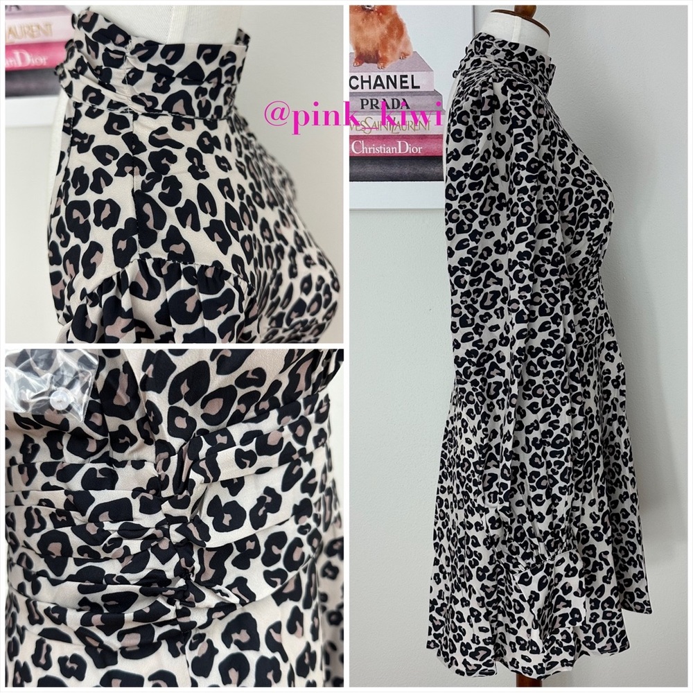 Area Stars Leopard Print Keyhole Dress - Picture 11 of 17